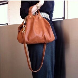 Clare V Tan Crossbody Messenger Bag